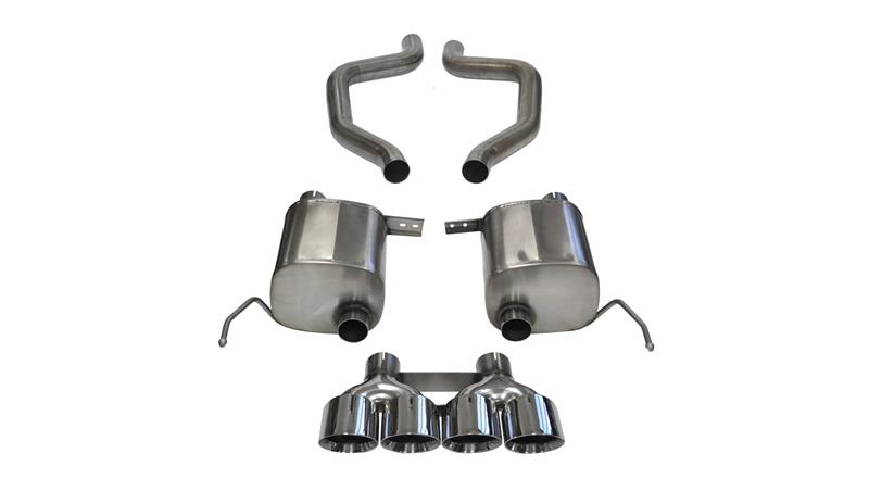 Chevrolet Corvette Performance Exhaust - Rear - CORSA Performance - Axle Back Xtreme with Quad 4.5in Polished Tips - Polished - `17-`19